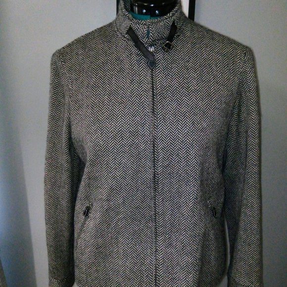 Lauren Ralph Lauren Wool Alpaca Herringbone Jacket Sz 14 - Picture 2 of 15